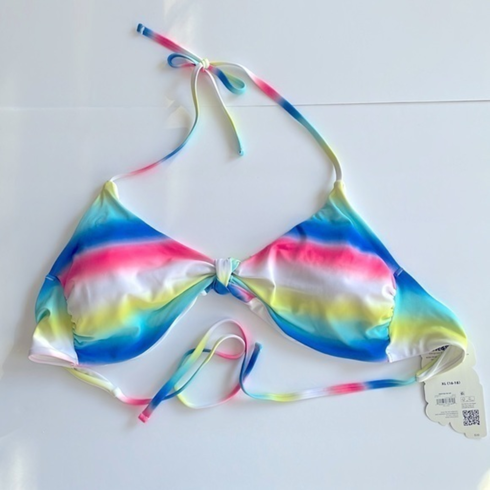 Juniors Love & Sports Swimsuit Bikini Top‎ Bathing Suit - XL (16-18)